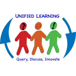 Unified Learning - Query, Discuss, Innovate. Logo